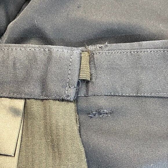 Haggar Pants Mens 34 X 30 Navy Blue Dress Slacks Expandable Waist Flat Front - Picture 5 of 13